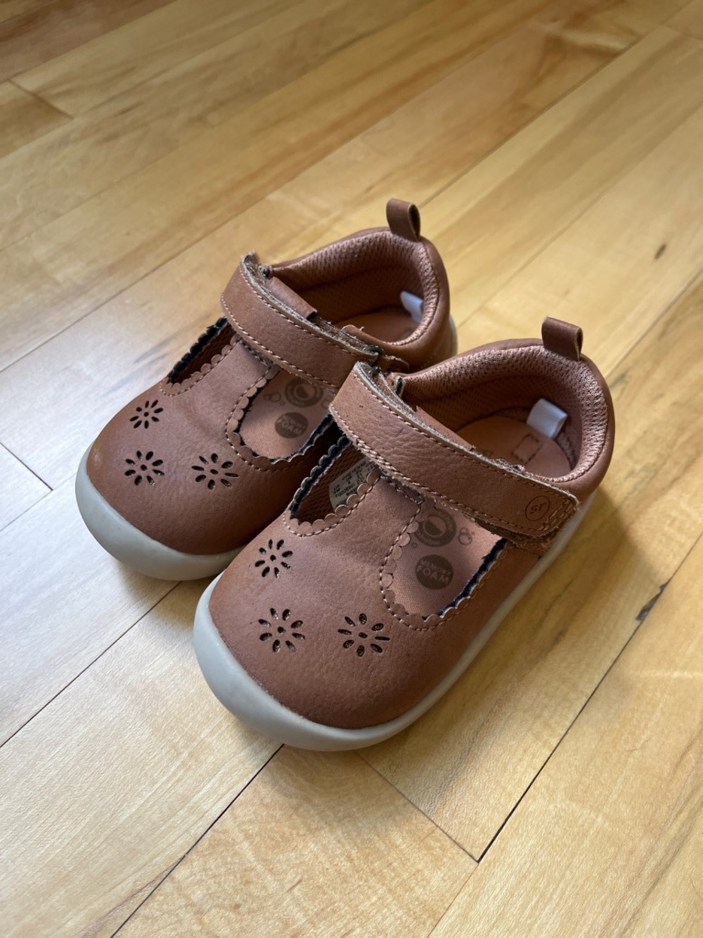 Girls' Stride Rite - Cheyenne Brown Mary Jane Comfort Shoes - Toddler - Sz. 5
